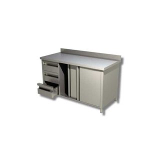 tavolo armadiato inox