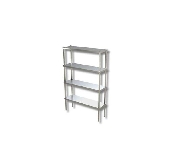 Scaffale in Acciaio Inox con Piani Lavabili per Celle frigo Cucina ed Esterni